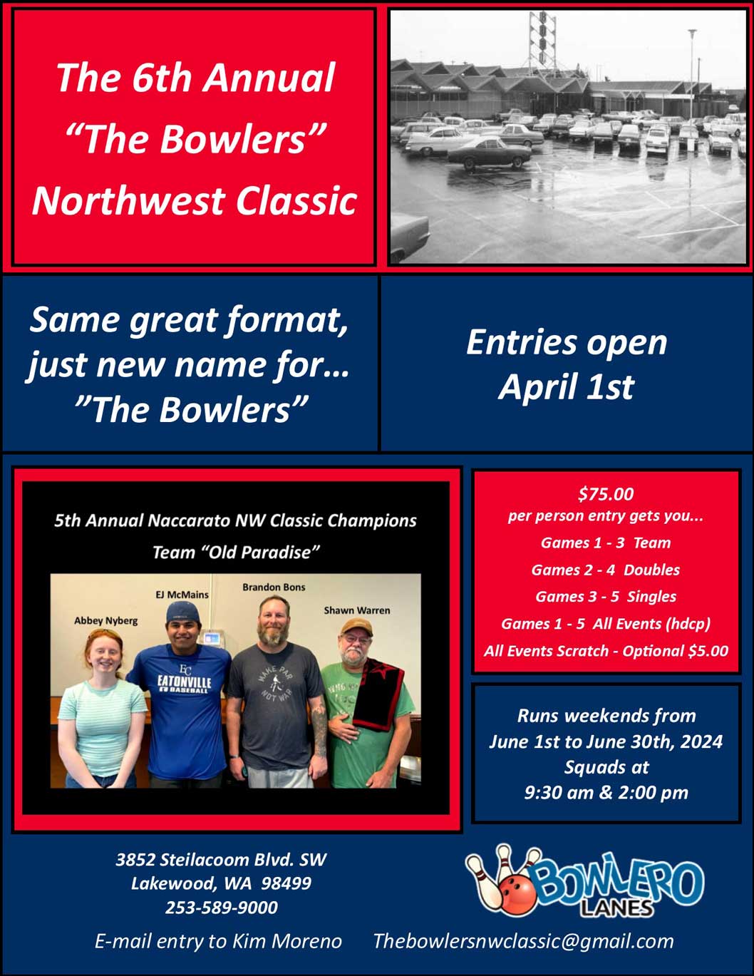 2024 6th Annual The Bowlers NW Classic